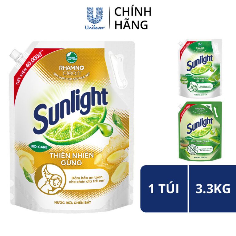 Nước rửa chén Sunlight Bio-care Thiên Nhiên 100% Gốc thực vật Lô Hội ...