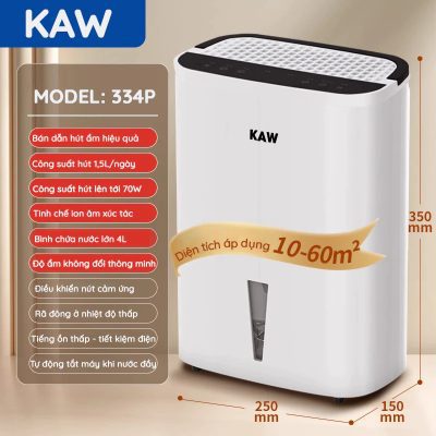 Máy hút ẩm không khi KAW- Hút nhanh, chuyển hóa thành nước bảo hành 1 đổi 1