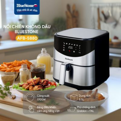 Nồi Chiên Không Dầu Điện Tử 5.5 Lít BlueStone AFB-5880